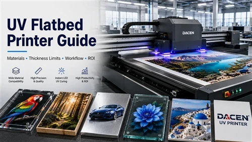 UV Flatbed Printer Guide: Fɛnw, u bonya danw, baarakɛcogo & ROI